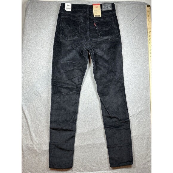 Levi's 721 High Rise‎ Skinny Pants Women's W29 x L30 Black Corduroy NWT - Picture 5 of 7